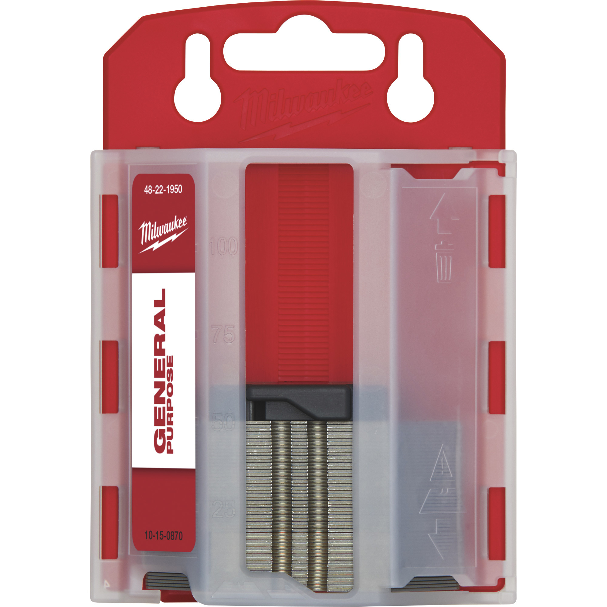 Milwaukee General-Purpose Utility Blades, 50-Pack, Model# 48-22-1950